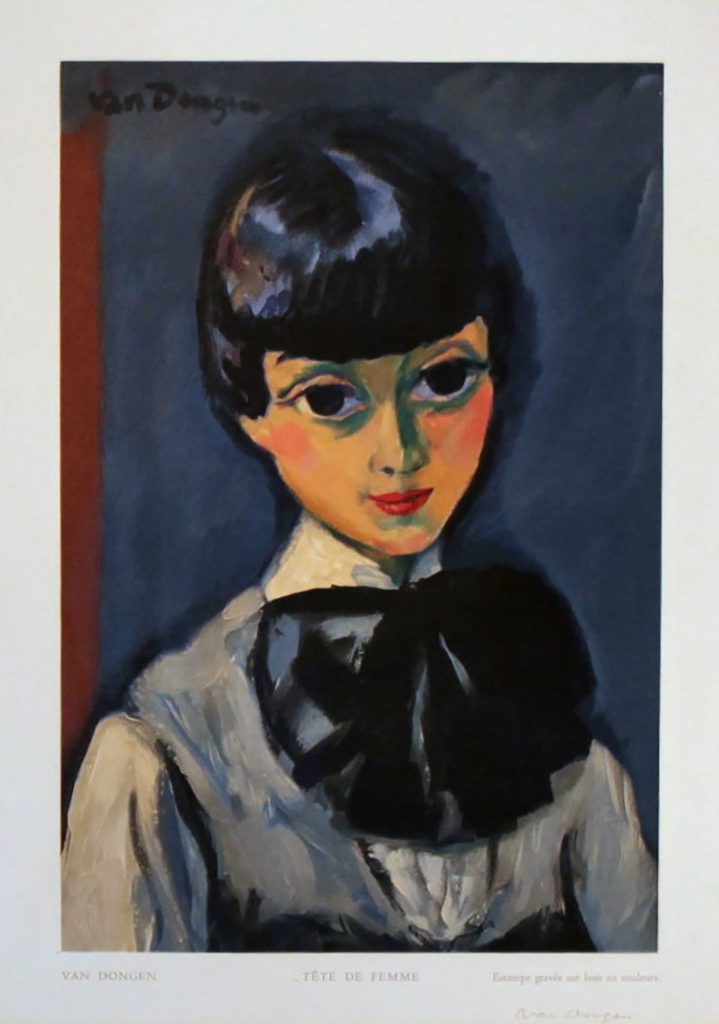 1_Kees_Van_Dongen_JM9_Claudine_houtdruk