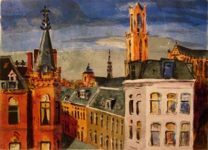 Hermkens1_litho_Utrecht_vier_torens