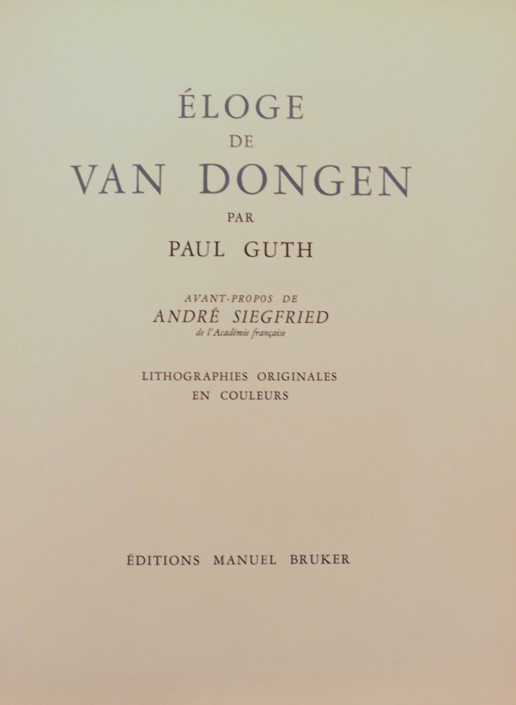 Elogé de Van Dongen