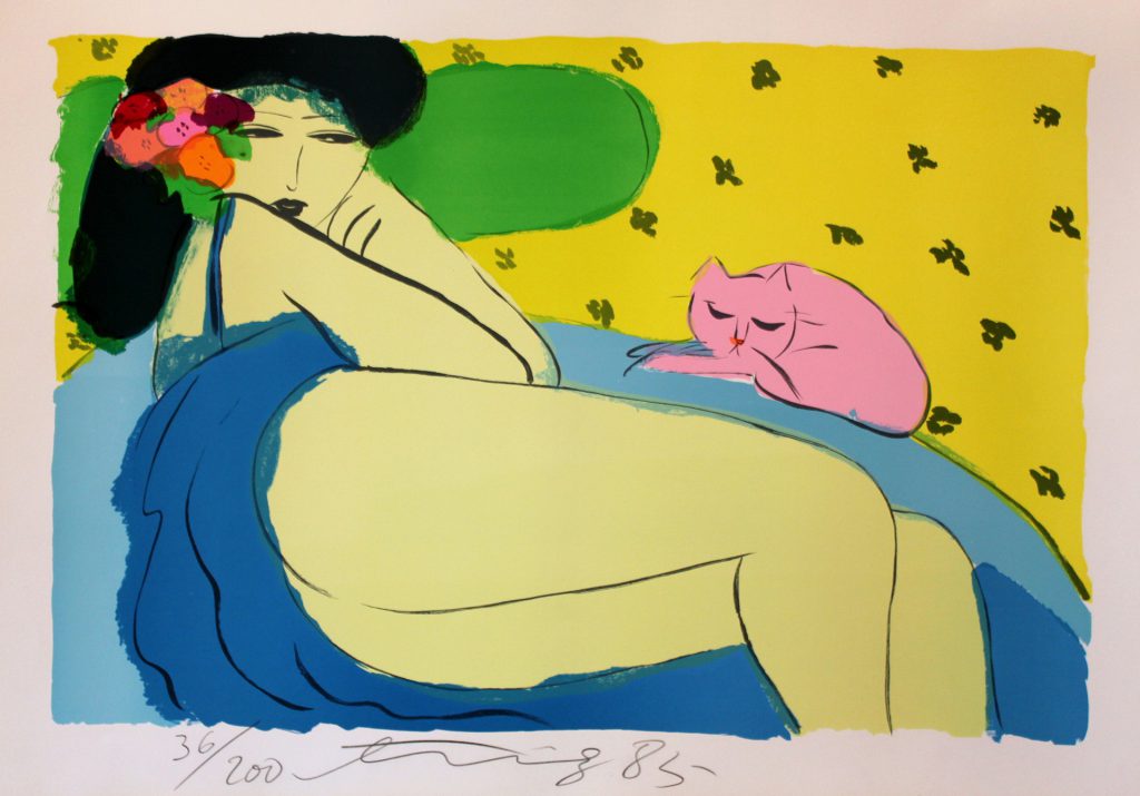 Ting_Vrouw_met_Roze_Kat_1985_opl200_59x89