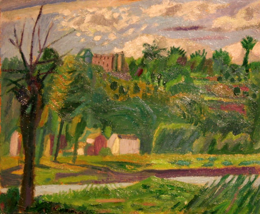 Wijnberg_,maasoever_1942_olieverf