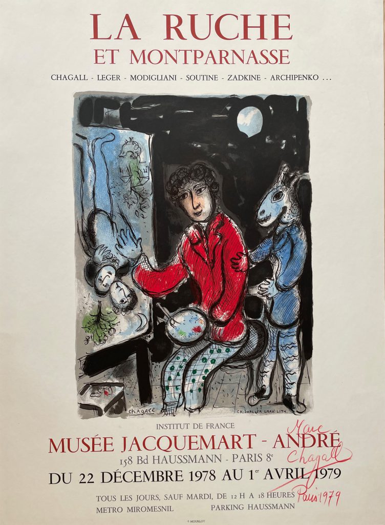 Chagall_La_ruche_et_montparnasse-gesigneerd