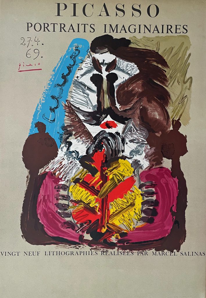 Portrait imaginaire litho affiche 22.2.69