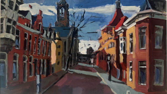 Utrecht Voetiusstraat Gouache