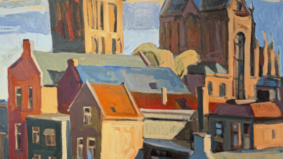 Utrecht Dom, olieverf