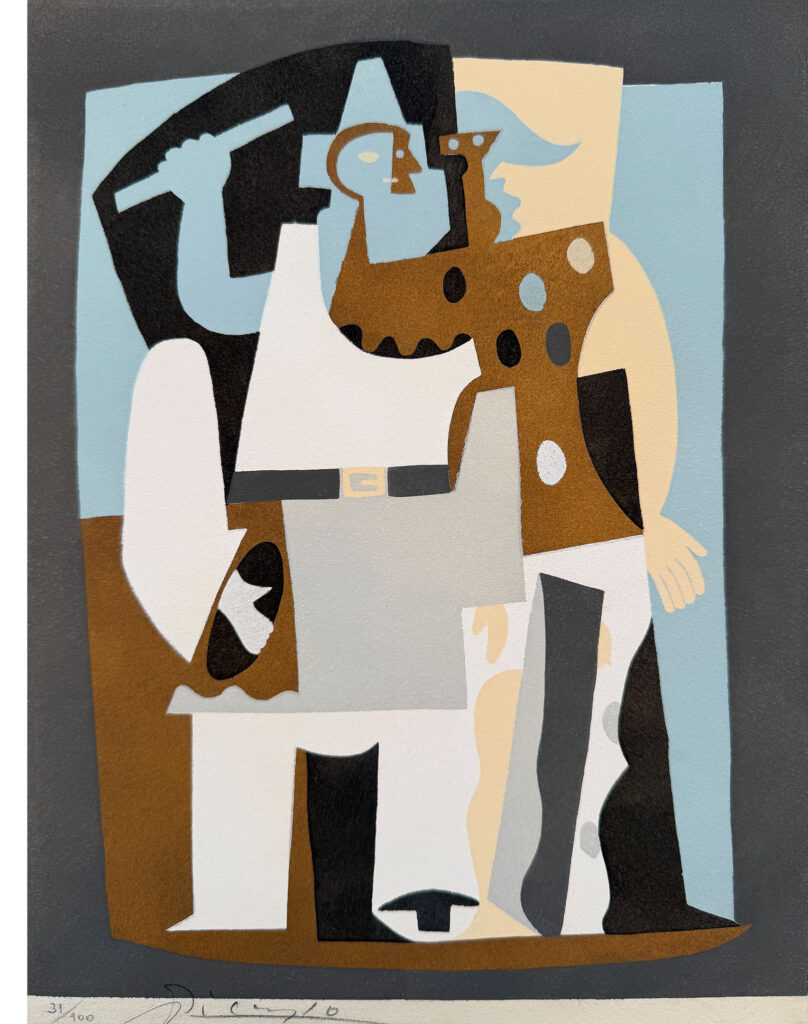 Pierrot et and Harlequin from  Dix Pochoirs